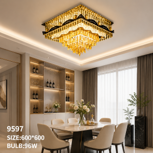 Lampu Plafon Kristal LED Modern 9597/60×60