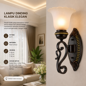 Lampu Dinding Klasik Elegan 7872-1