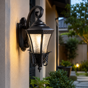 Lampu Dinding Outdoor Klasik B.272 S/W BK E27