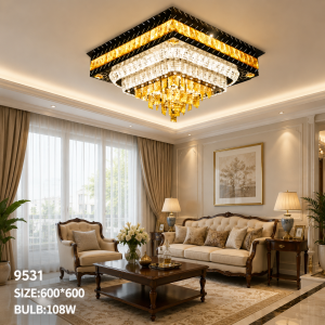 Lampu Plafon Kristal LED Modern 9531/60×60