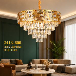 Lampu Gantung Kristal Modern 2413-600