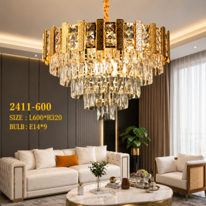 Lampu Gantung Kristal Modern 2411-600