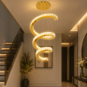 Lampu Gantung Kristal Spiral Modern – Type 33295