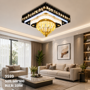 Lampu Plafon Kristal LED Modern 9599/60×60