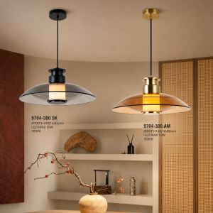 Lampu Gantung Kaca Modern LED 9704