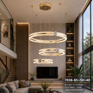 Lampu Gantung LED Modern 7036-65+50+40