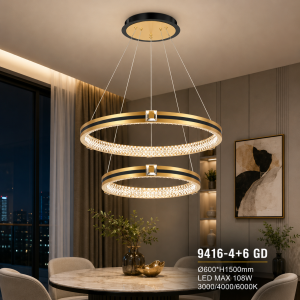 Lampu Gantung LED Modern 9416-4+6 GD