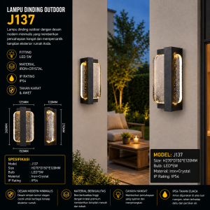 Lampu Dinding Outdoor Modern J137