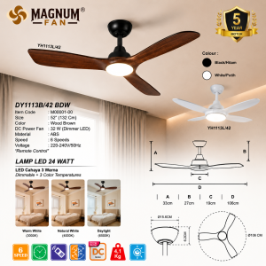 MAGNUM FAN DY1113B/42 BDW