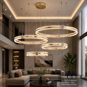 Lampu Gantung LED Modern 7036-80+65+50+40