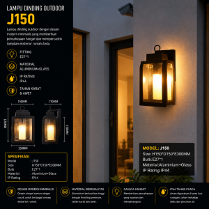Lampu Dinding Outdoor Modern J150