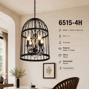 Lampu Gantung Kristal 6515-4H