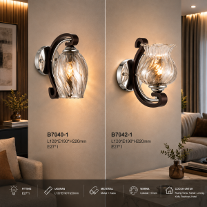 Lampu Dinding Klasik Modern B7040-1 & B7042-1