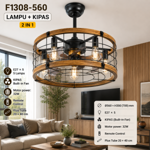Lampu Kipas 2 in 1 F1308-560