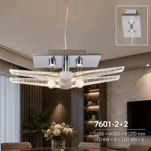 Lampu Gantung LED Modern 7601-2+2