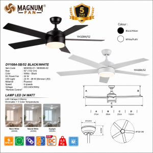 MAGNUM FAN DY1084-5B/52