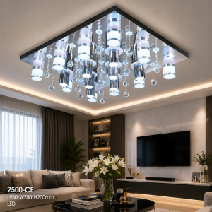 Lampu Plafon Kristal LED Modern 2500-CF