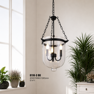 Lampu Gantung Klasik Modern 6116-3 BK