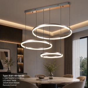Lampu Gantung LED Modern 8181-40+60+80
