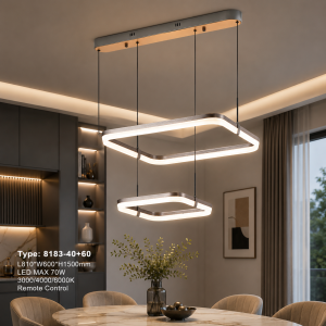 Lampu Gantung LED Modern 8183-40+60