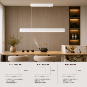 Lampu Gantung LED Minimalis B357 WH