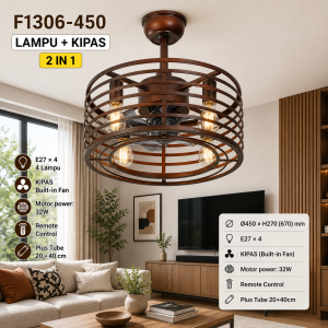 Lampu Kipas 2 in 1 F1306-450