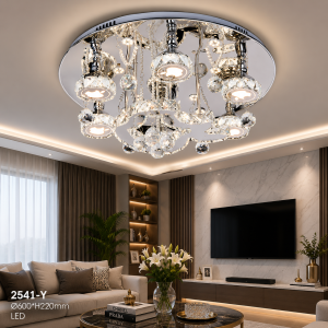 Lampu Plafon Kristal LED Modern 2541-Y