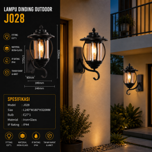 Lampu Dinding Outdoor J028