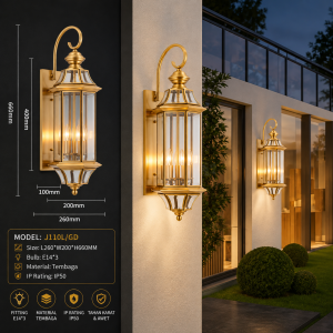 Lampu Dinding Outdoor J110L/GD