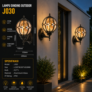 Lampu Dinding Outdoor J030