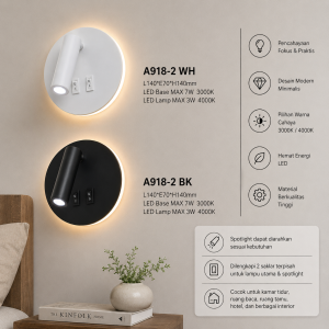 Lampu Dinding LED Modern A918-2