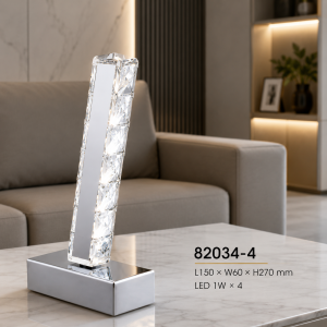 Lampu Meja LED Kristal Modern 82034-4