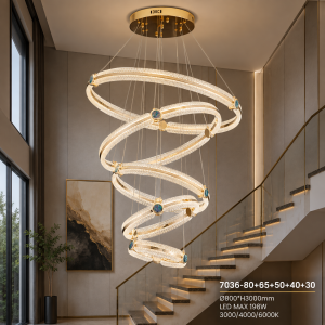 Lampu Gantung LED Modern 7036-80+65+50+40+30