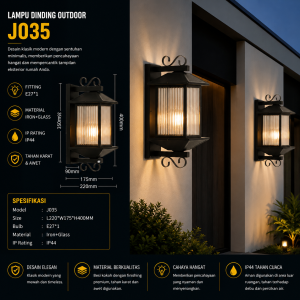 Lampu Dinding Outdoor J035