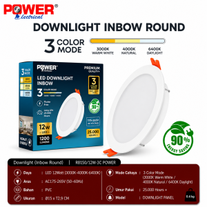 POWER Downlight Inbow Round 12W – 3 Color Mode