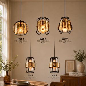 Lampu Gantung Industrial Modern – Seri Decorative Gold