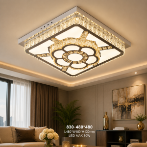 Lampu Plafon LED Kristal Modern 830-480×480