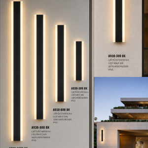 Lampu Dinding Outdoor LED Modern A930 BK