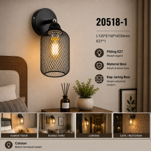 Lampu Dinding Industrial 20518-1