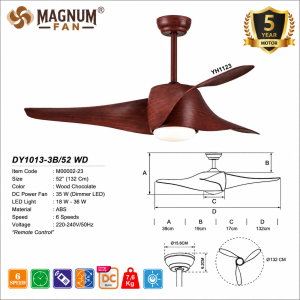 MAGNUM FAN DY1013-3B/52 WD