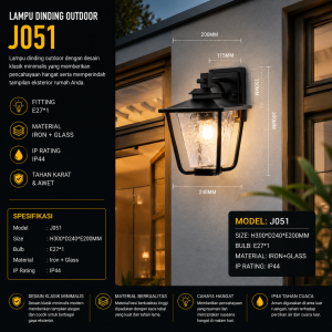 Lampu Dinding Outdoor J051