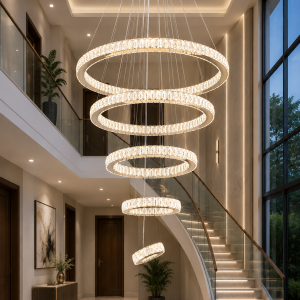 Lampu Gantung LED Kristal 6680/2-4-6-8-10