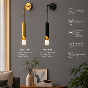 Lampu Dinding LED Modern 4955-1