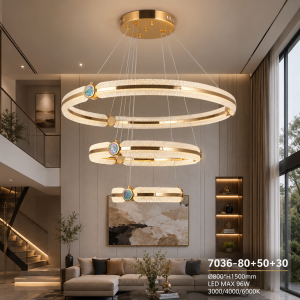 Lampu Gantung LED Modern 7036-80+50+30