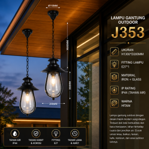 Lampu Gantung Outdoor J353