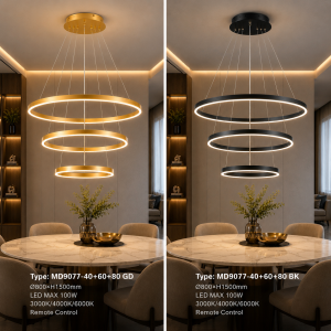 Lampu Gantung LED Modern MD9077-40+60+80