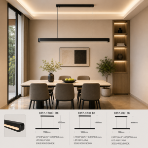 Lampu Gantung LED Minimalis B357 BK