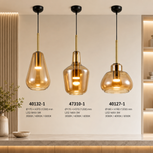 Lampu Gantung Modern – Koleksi Amber Glass