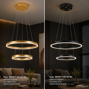 Lampu Gantung LED Modern MD9077-40+60