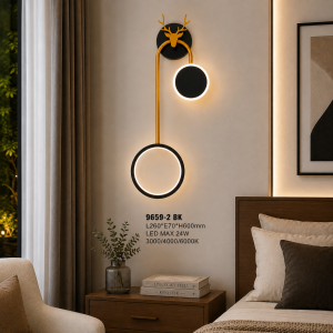 Lampu Dinding LED Modern 9659-2 BK
